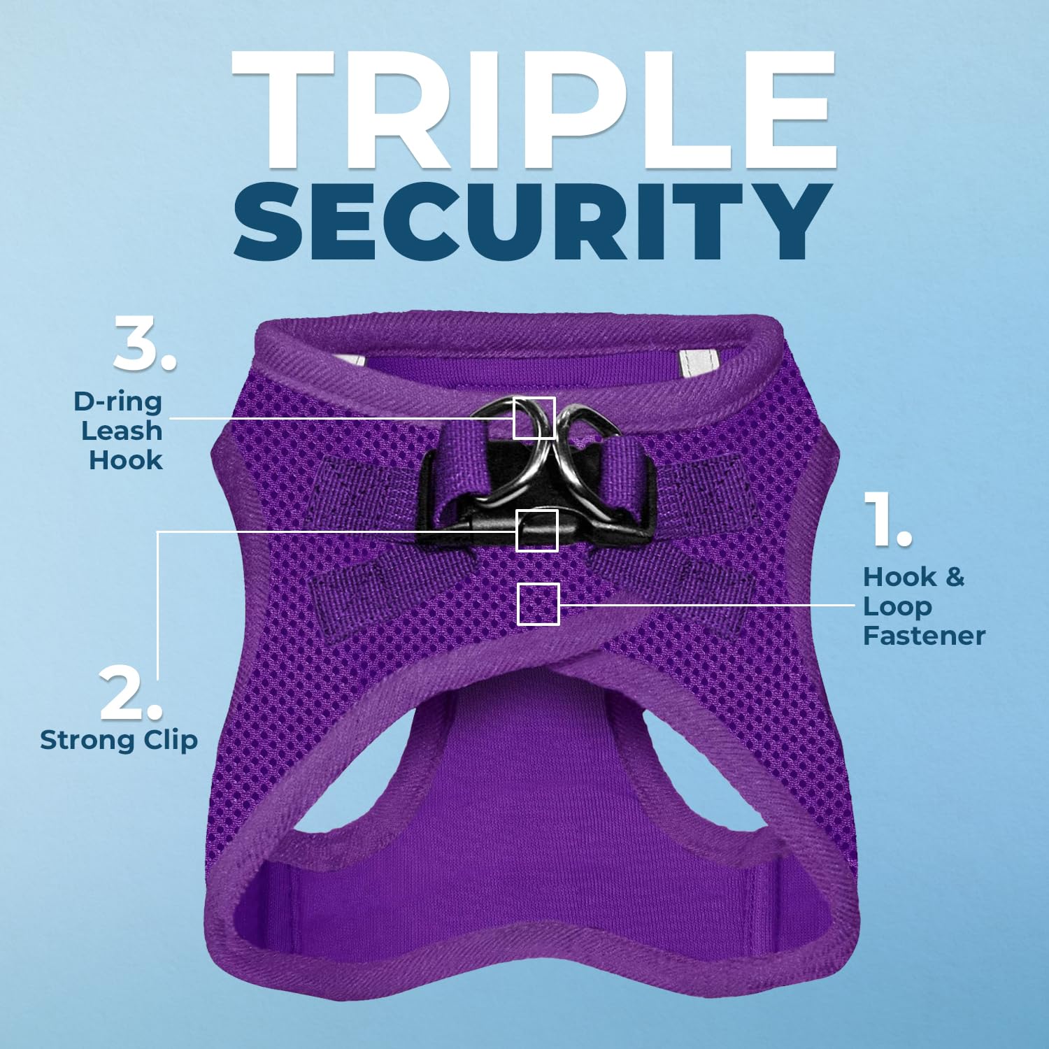 Best Pet Supplies Voyager Step-in Mesh Harness & Reflective Leash Set for Dogs, X-Large, Purple