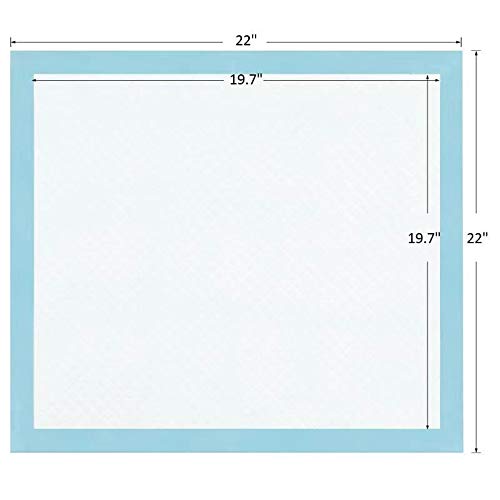 BESTLE 22x22 Dog Training Pads (50 Count) - Super Absorbent Leak-Proof Puppy Pee Pads