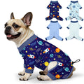 Bienbee 4-Pack Dog Pajamas – Soft Breathable Recovery Suit with Adjustable Back, Machine Washable, for Small to Large Dogs (Size Large)