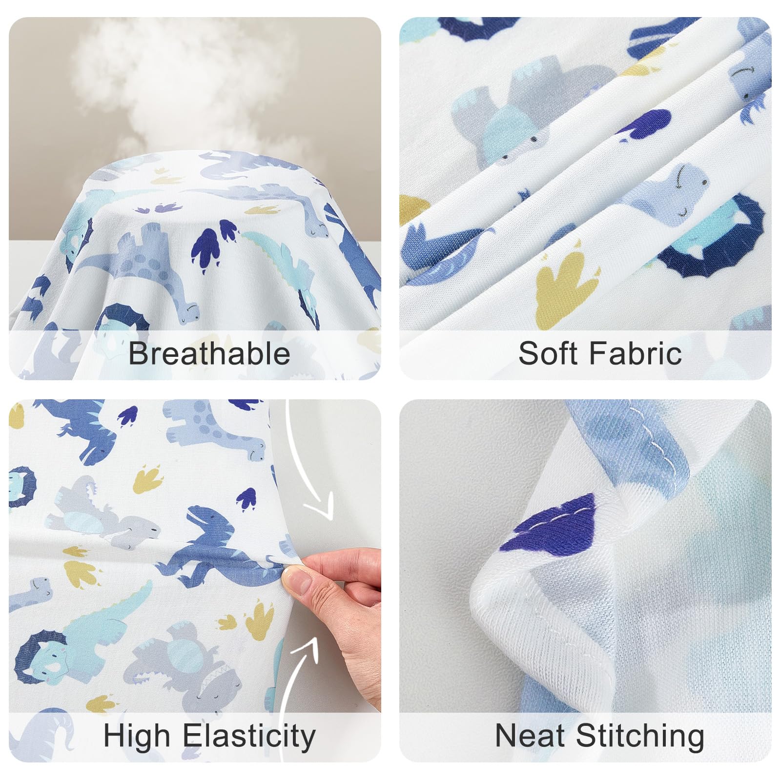 Bienbee Dog Pajamas 4 Pack - Soft, Breathable, Adjustable Onesies for Small to Medium Dogs - Recovery Suit & Shedding Suit