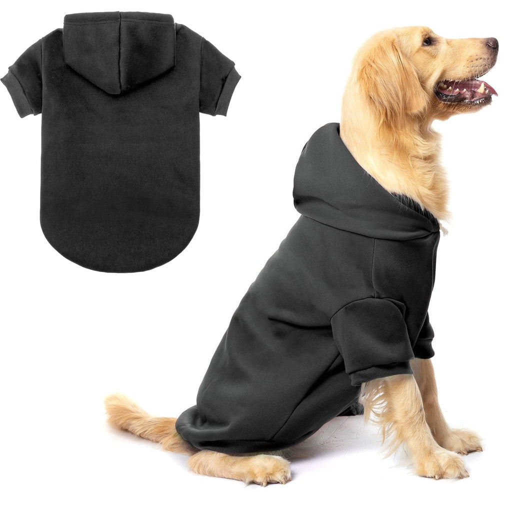 BINGPET Dog Hoodies - Fleece Lined Pullover Sweatshirt for Small to Large Dogs, Machine Washable with Leash Hole