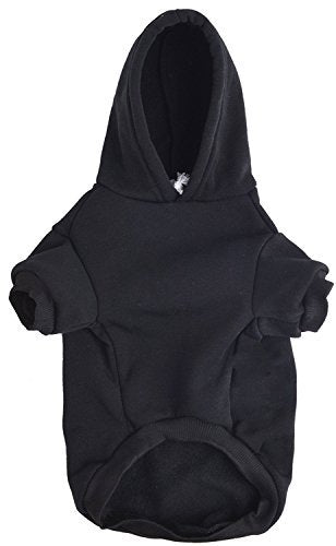 BINGPET Dog Hoodies - Fleece Lined Pullover Sweatshirt for Small to Large Dogs, Machine Washable with Leash Hole