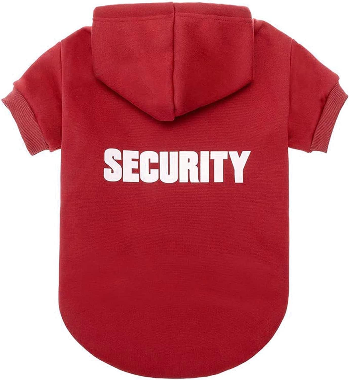 BINGPET Security Dog Hoodie - XX-Large Fleece Hooded Sweatshirt for Dogs and Cats