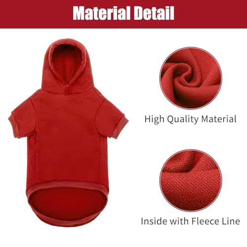 BINGPET Security Dog Hoodie - XX-Large Fleece Hooded Sweatshirt for Dogs and Cats