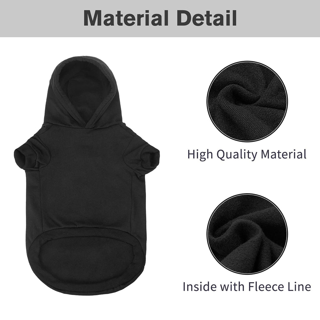 BINGPET XX-Large Security Dog Hoodie - Warm Brushed Fleece Sweatshirt with Durable Lettering