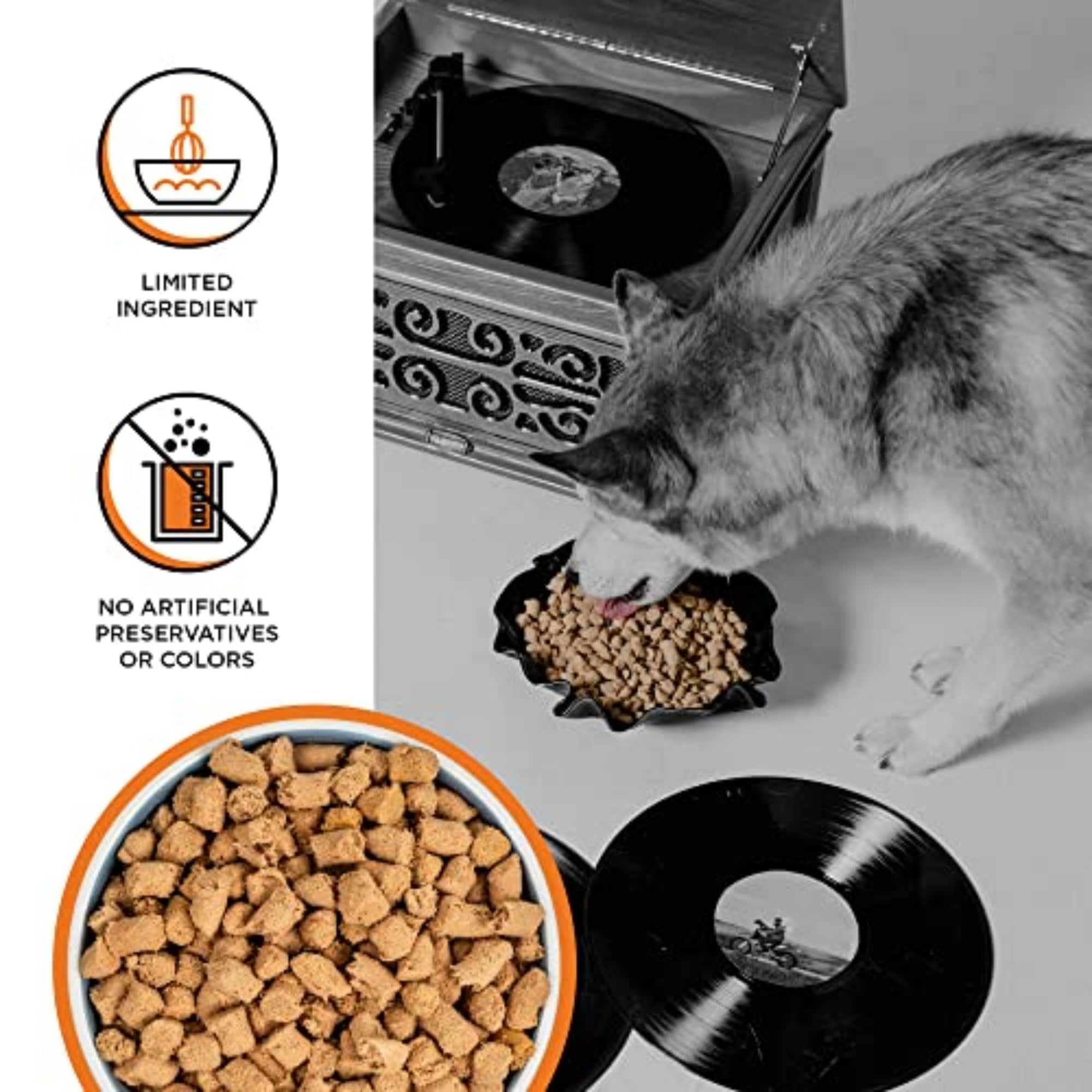 BIXBI Liberty Freeze-Dried Chicken Dog Food Topper & Treats, 98% Meat Organs, 12 oz – USA Made