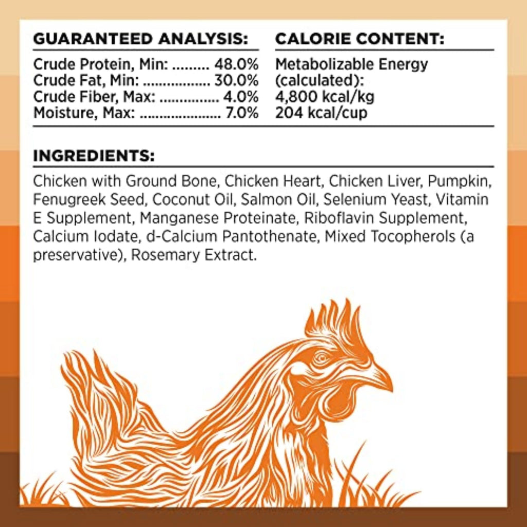 BIXBI Liberty Freeze-Dried Chicken Dog Food Topper & Treats, 98% Meat Organs, 12 oz – USA Made