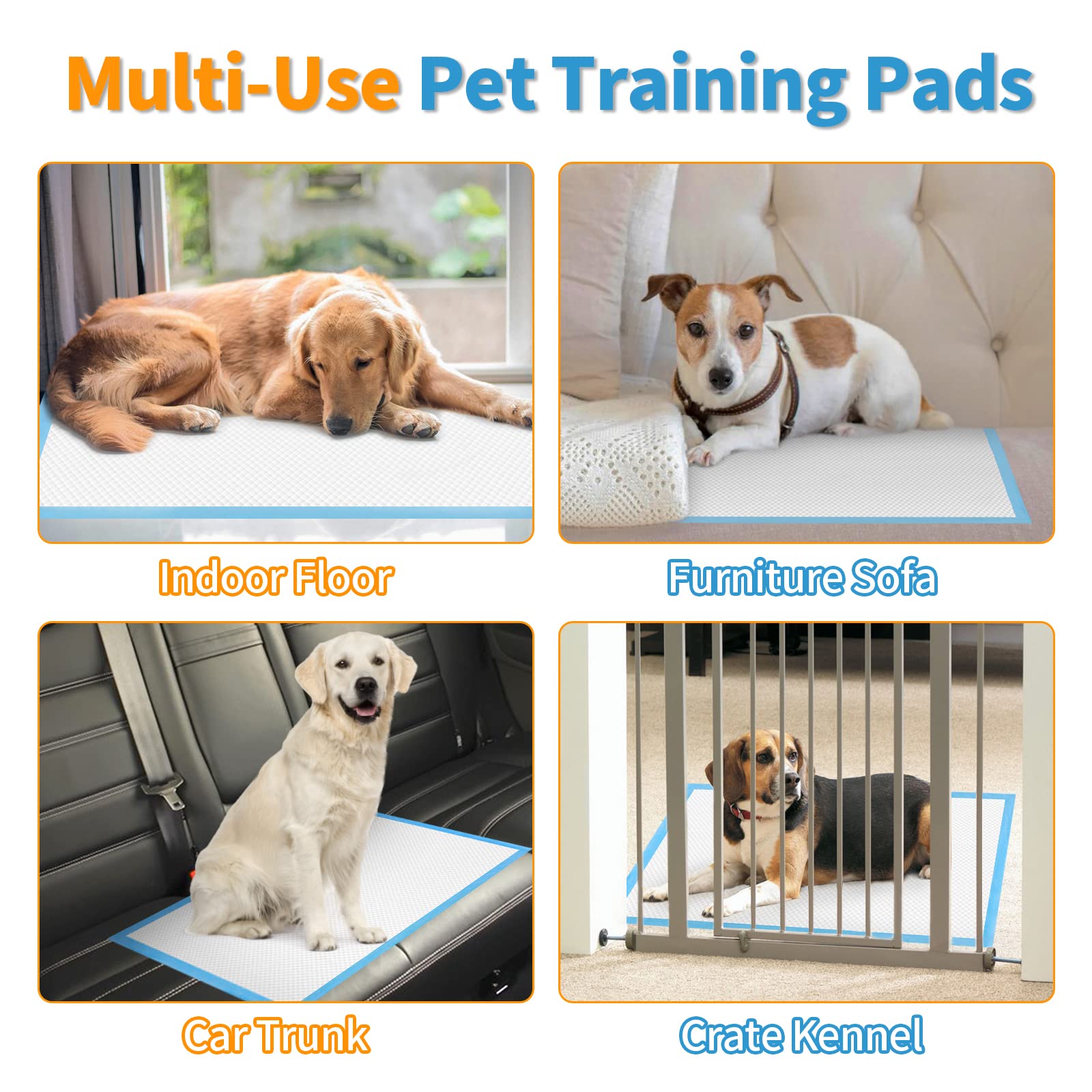 Bolux Disposable Dog Training Pads (20 Count) - Extra Large 23.5" x 35.5" with 5-Layer Polymer Core