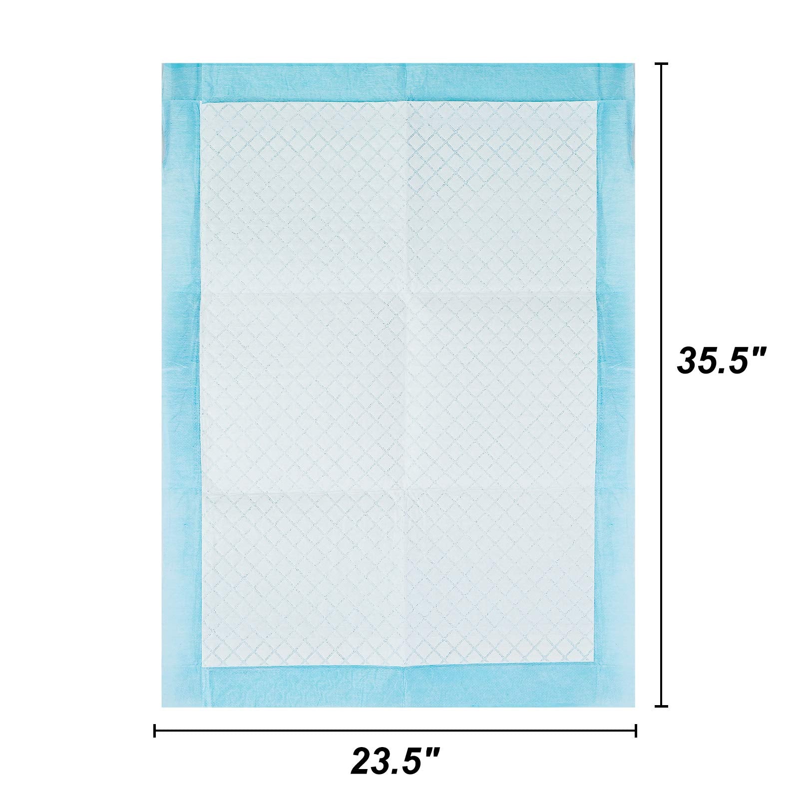 Bolux Disposable Dog Training Pads (20 Count) - Extra Large 23.5" x 35.5" with 5-Layer Polymer Core