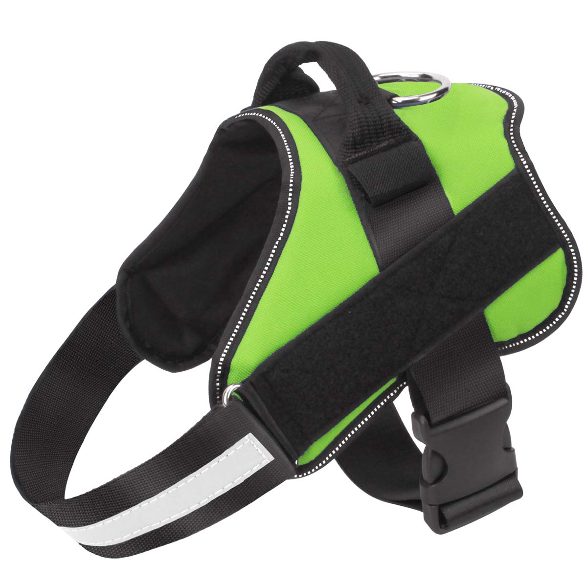 Bolux No-Pull Reflective Dog Harness for Medium Dogs - Green, Size M