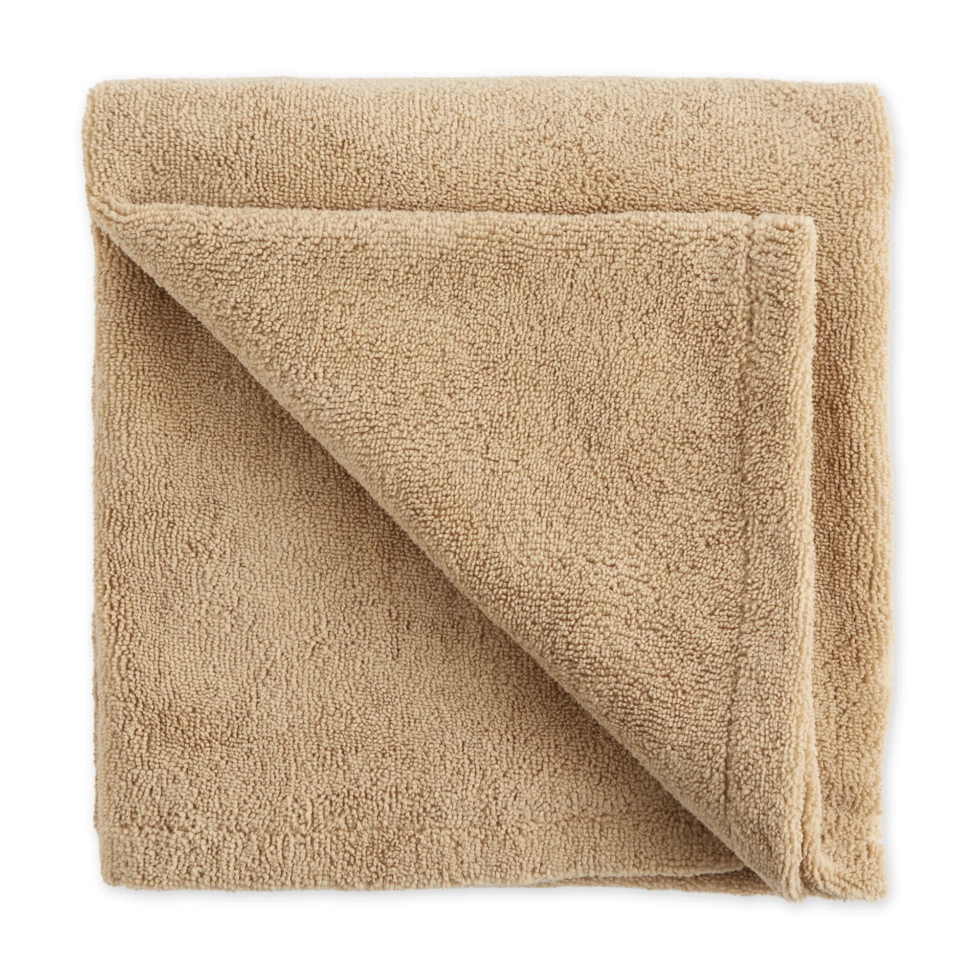 Bone Dry Absorbent Microfiber Pet Towel – X-Large 41x23.5", Embroidered Taupe, for Dogs and Cats