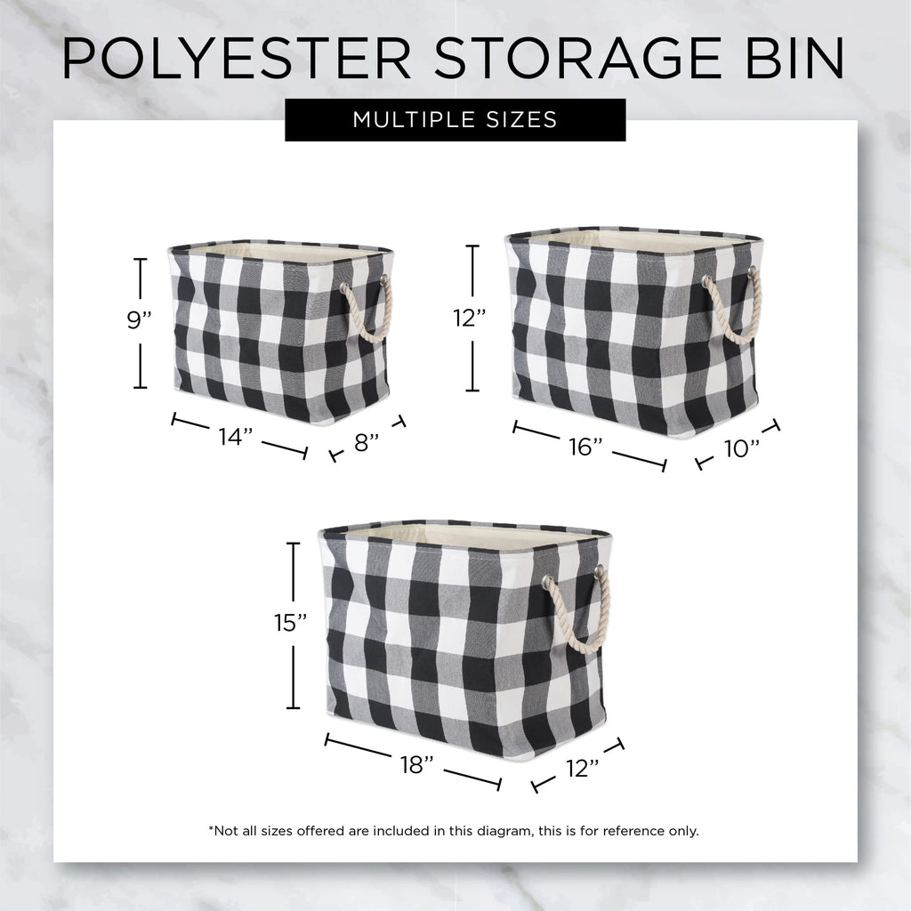 Bone Dry Pet Storage Bin, Medium Rectangle 16x10x12, Dark Brown with Paw and Bone Print