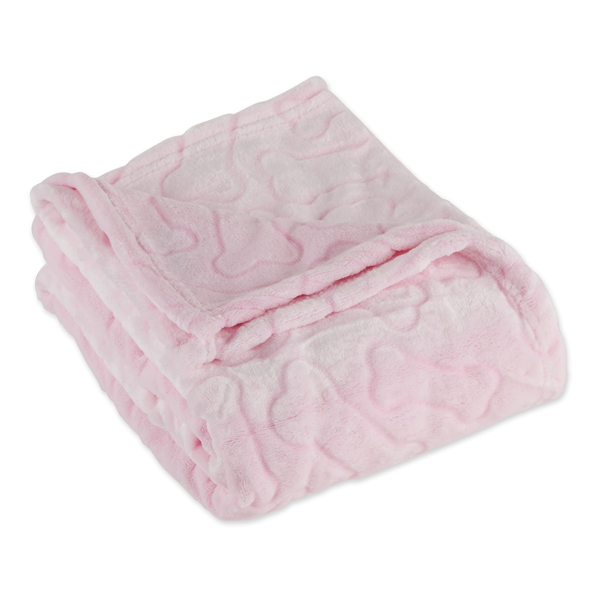 Bone Dry Pink Embossed Bone Print Pet Blanket 36x48" - Ultra-Soft Microfiber
