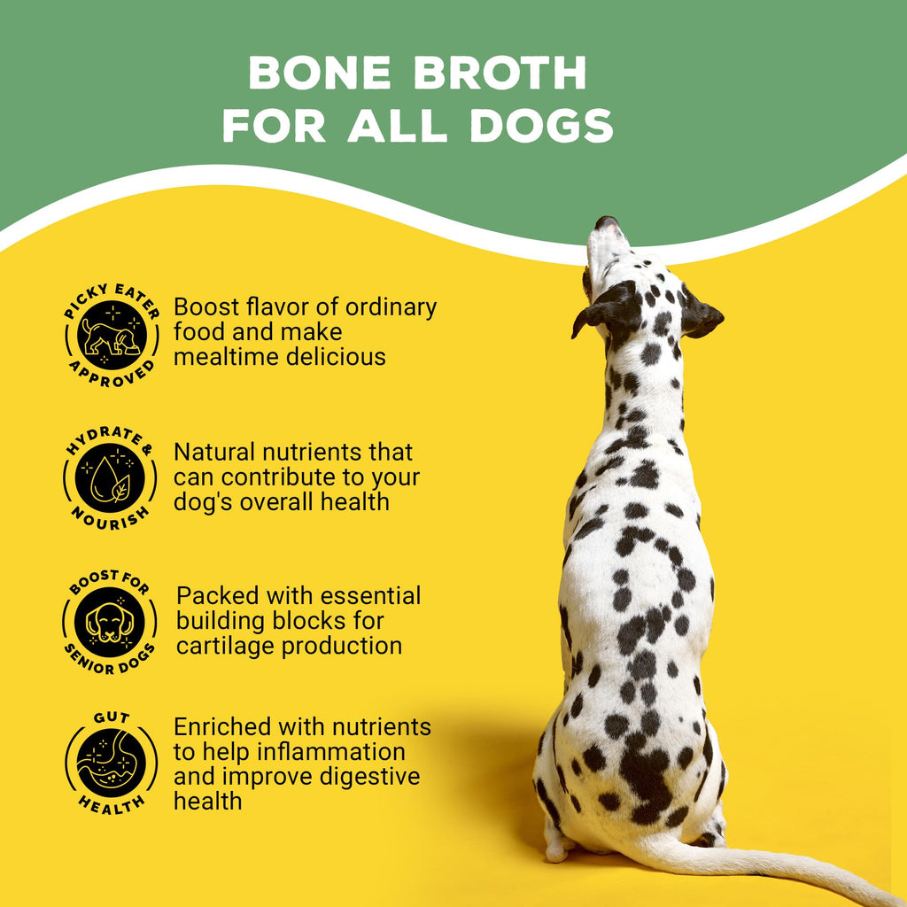 Brutus Broth Chicken Bone Broth Dog Food Topper - Powder, 3.5 oz - Supports Hips & Joints