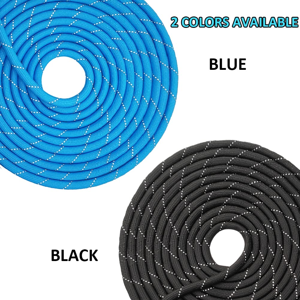 BTINESFUL 20ft Blue Reflective Slip Lead Dog Leash – Long Training Rope for Small & Medium Dogs
