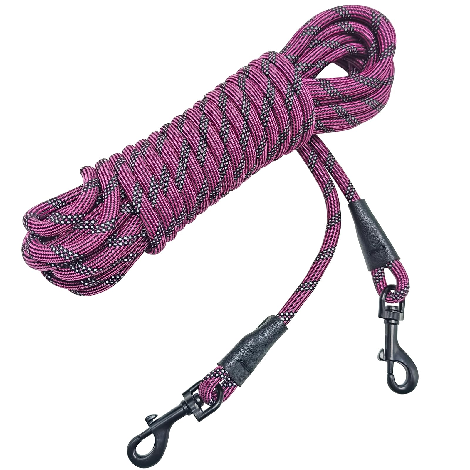 BTINESFUL 30ft Reflective Dog Tie Out – Lightweight Nylon Tether for Small Dogs up to 35 lbs