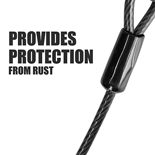 BV Heavy Duty Dog Tie Out Cable 25 ft – Up to 250 lbs, Reflective & Rust-Free for Yard