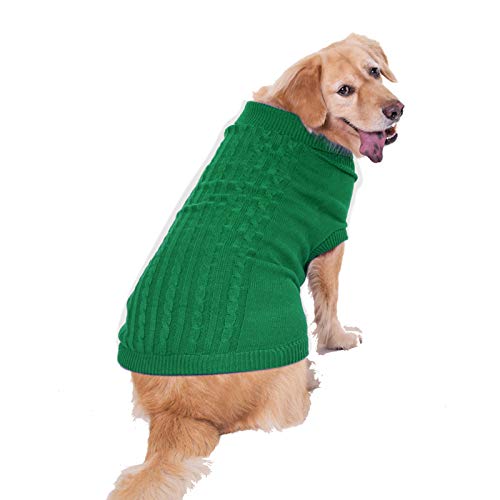 Bwealthest XX-Large Dog Sweater: Soft Turtleneck Pullover for Dogs 28-40 lbs – Machine Washable, 18 Colors