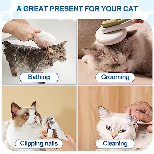 Cat Muzzle for Grooming – Soft Mesh, Anti-Bite, Size L, Black