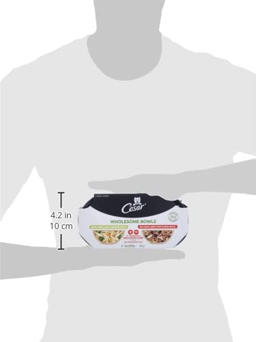 Cesar Wholesome Bowls Variety Pack Adult Wet Dog Food, Chicken & Beef Recipes, 6 Count, 3 oz Each