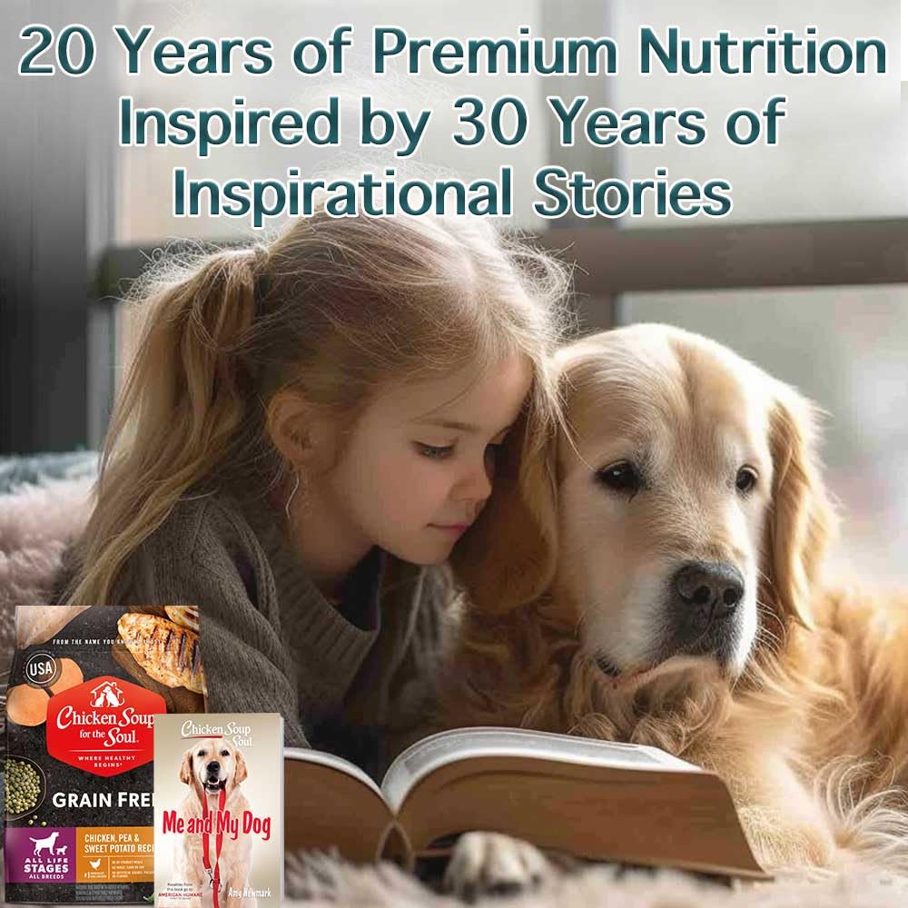 Chicken Soup for the Soul Grain-Free Dry Dog Food, Chicken, Pea & Sweet Potato, 4lb - Real Chicken First, Added Taurine