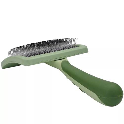 Coastal Pet Safari Curved Slicker Brush - Stainless Steel Dog Brush for All Coat Types