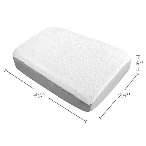 Coldwind Plush Waterproof Dog Bed Cover - Washable Replacement Cover (Fits 29x41 inch Beds)