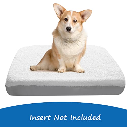 Coldwind Plush Waterproof Dog Bed Cover - Washable Replacement Cover (Fits 29x41 inch Beds)