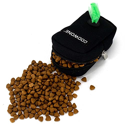 COOWONE Dog Treat Pouch & Poop Bag Holder - Hands Free, 900D Oxford, Mesh Dispenser for Training & Walking
