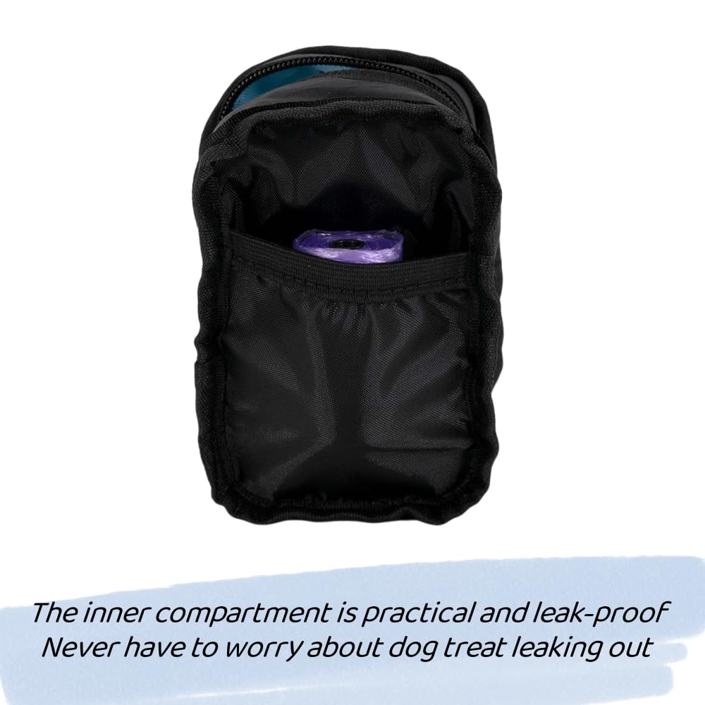 COOWONE Dog Treat Pouch & Poop Bag Holder - Hands Free, 900D Oxford, Mesh Dispenser for Training & Walking