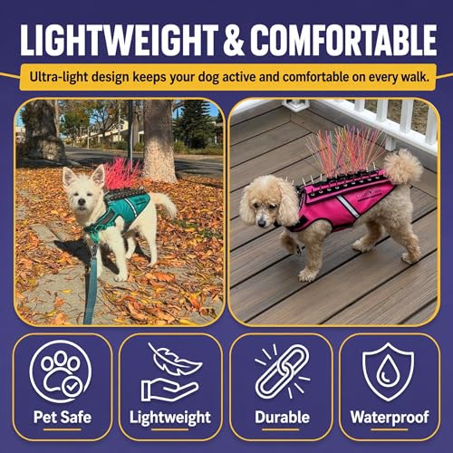 CoyoteWhiskers Blue Nylon Bristles for CoyoteVest or SpikeVest – Deter Predators, Made in USA (Small, Blue)