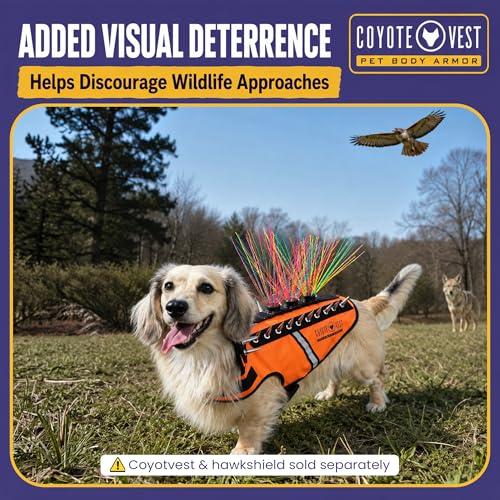 CoyoteWhiskers Blue Nylon Bristles for CoyoteVest or SpikeVest – Deter Predators, Made in USA (Small, Blue)