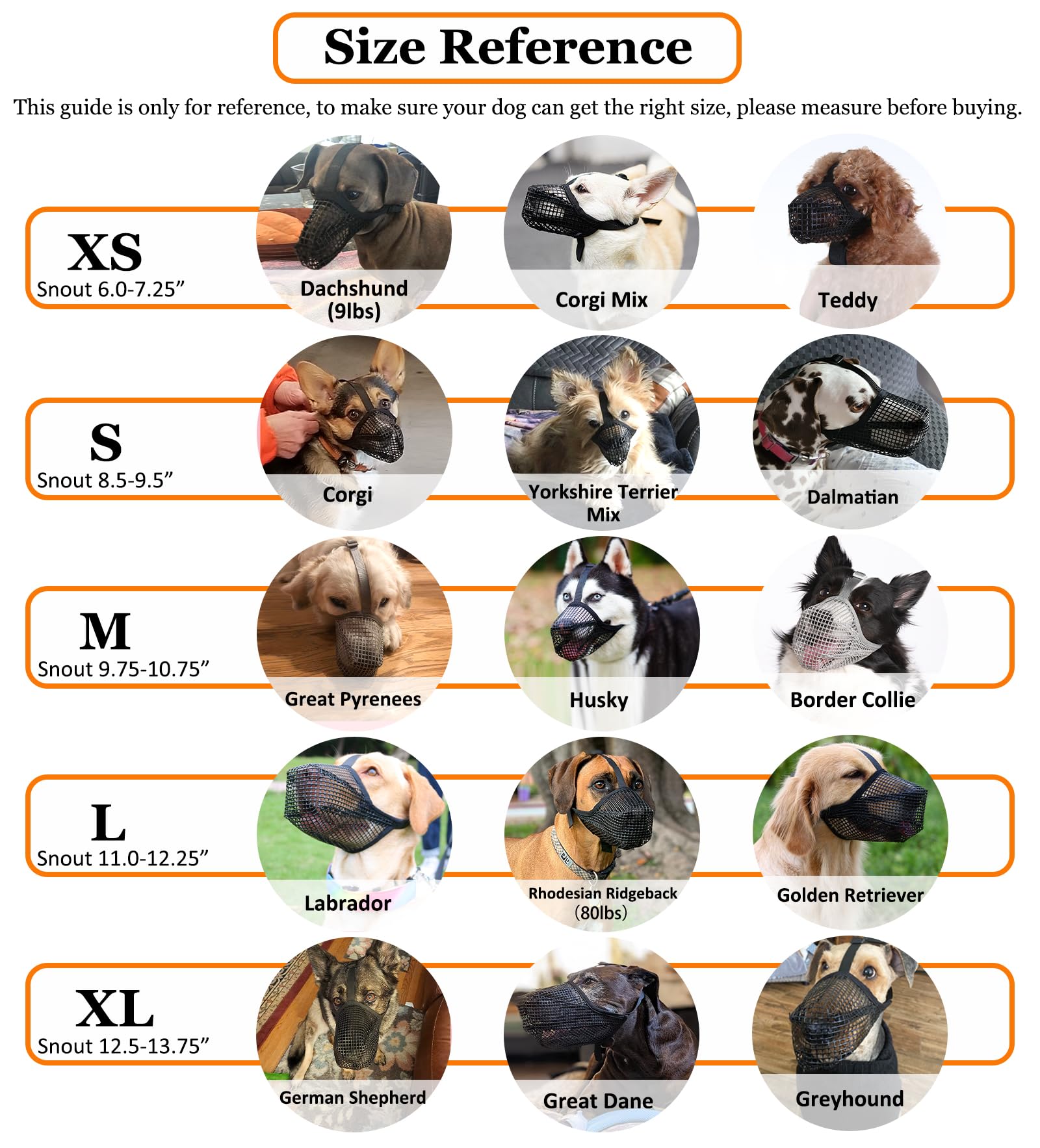 Crazy Felix Soft Mesh Dog Muzzle for Large Breeds, Size L (Black) – Breathable, Adjustable, Prevents Biting and Scavenging, Allows Panting and Drinking
