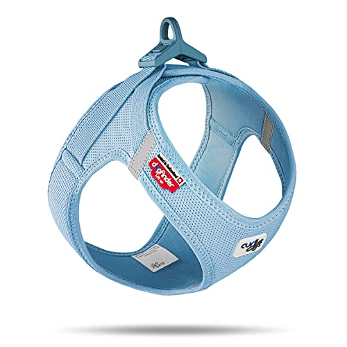 Curli Air-Mesh Vest Harness with Clasp for Small Dogs – Skyblue, Size 2XS (70+ kg tensile strength)