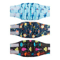CuteBone Male Dog Diapers Washable Belly Band 3-Pack (M, Turtle/Shark/Jellyfish)