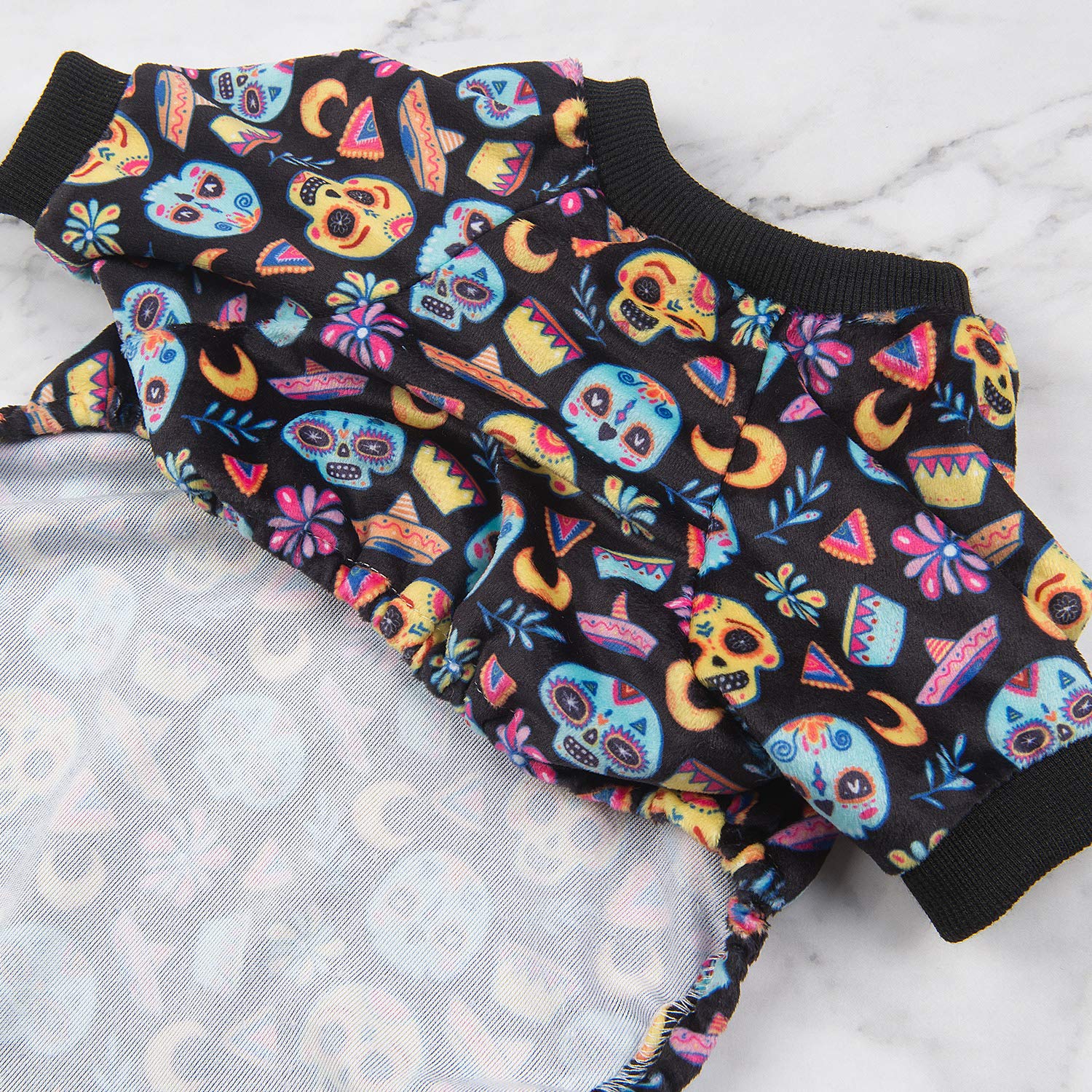 CuteBone X-Large Halloween Dog Pajamas – Soft Onesie for Small Dogs