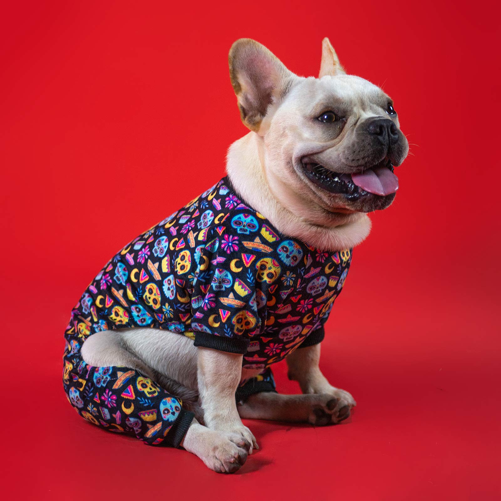 CuteBone X-Large Halloween Dog Pajamas – Soft Onesie for Small Dogs