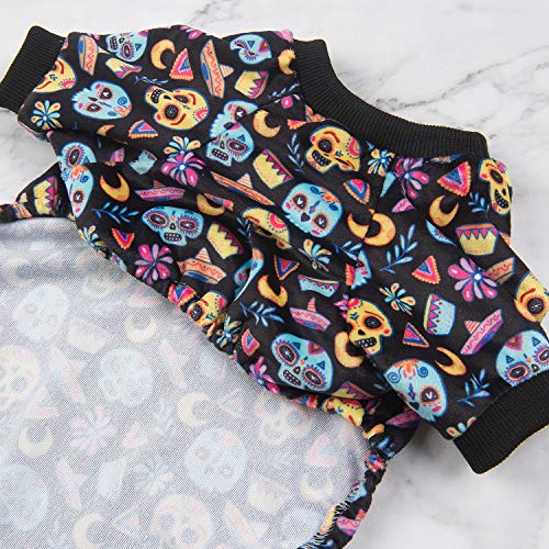 CuteBone X-Large Halloween Dog Pajamas – Soft Onesie for Small Dogs