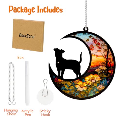 DeerZone Dog Memorial Suncatcher – Customizable Pet Sympathy Gift with Name and Date