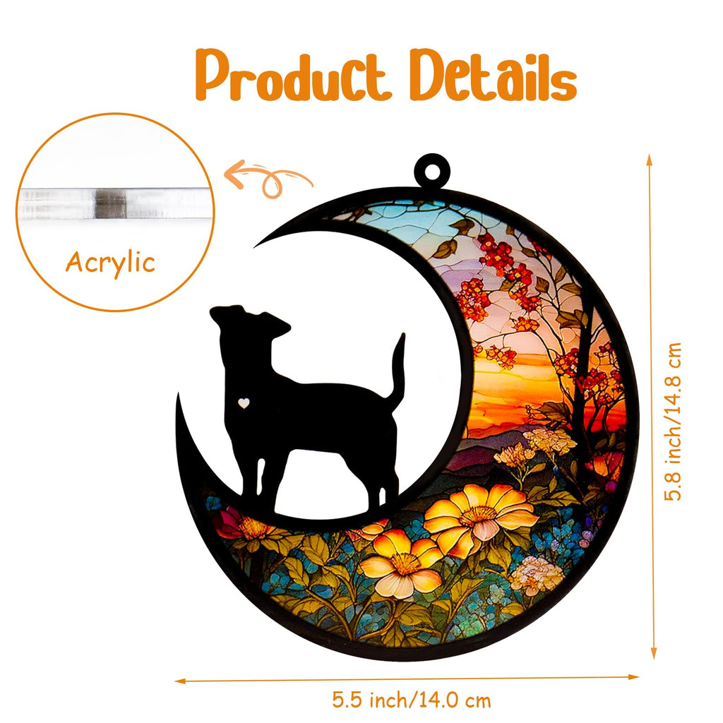 DeerZone Dog Memorial Suncatcher – Customizable Pet Sympathy Gift with Name and Date