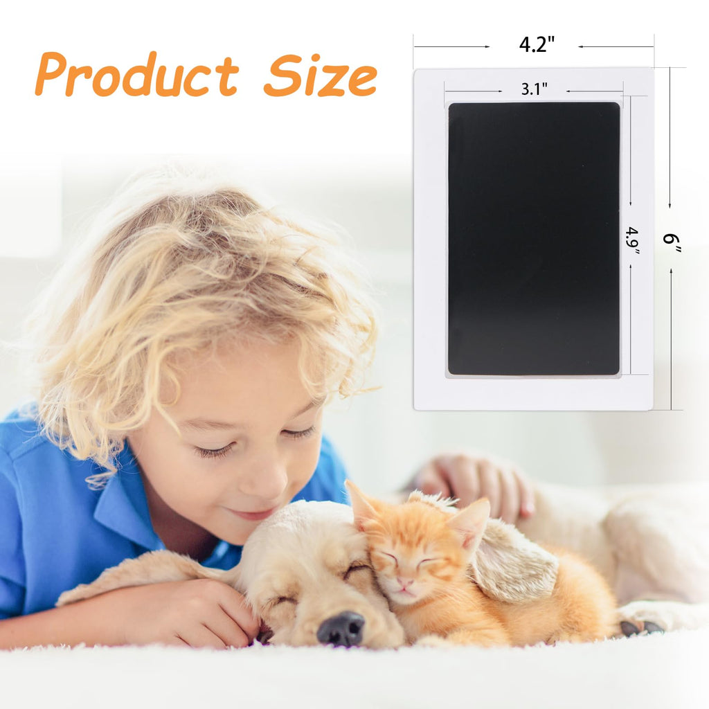 DeerZone Inkless Paw Print Kit - Clean Touch Pet Paw & Nose Print Keepsake (2 Pack)