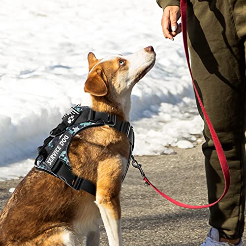 Demigreat Reflective Service Dog Harness with Patches – No-Pull, Adjustable, Comfortable Vest for Large Dogs