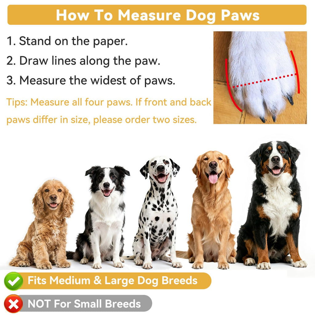 Dimicoo Black XL Breathable Dog Boots with Non-Slip Rubber Sole for Medium to Large Breeds (72–94 lb)