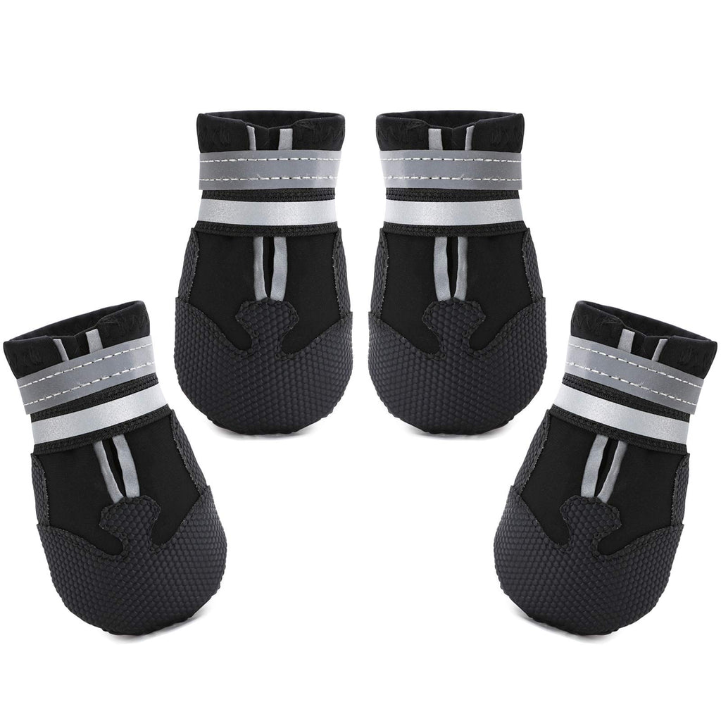 Dimicoo Water-Resistant Dog Boots for Medium & Large Dogs – Non-Slip, Fleece-Lined Paw Protectors for Snow, Cold Ground & Indoor Use