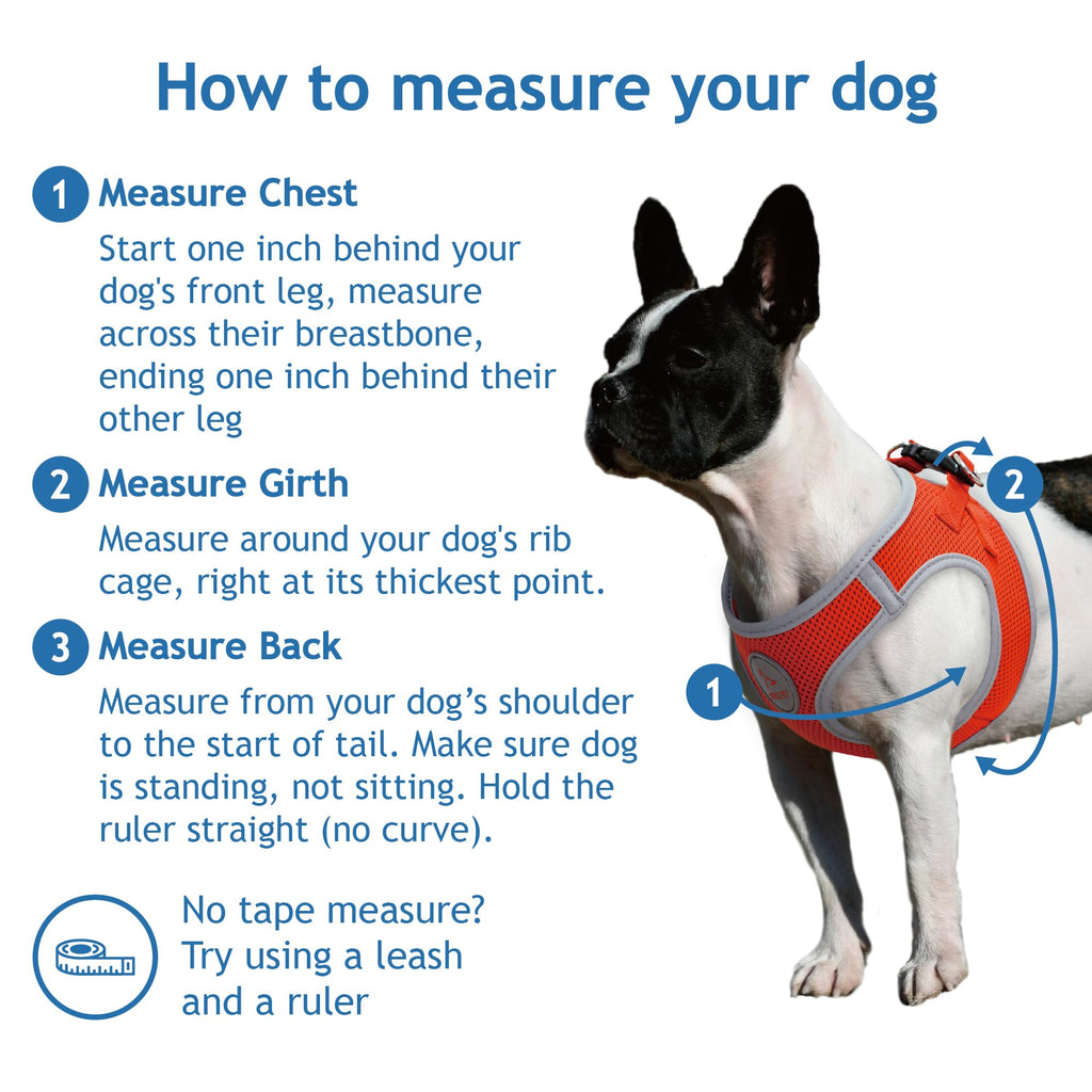 DOCO No Pull Dog Harness – Medium (16–17 in Chest, 10–15 lbs) – Hot Pink, Breathable Air Mesh Vest with Reflective Strips