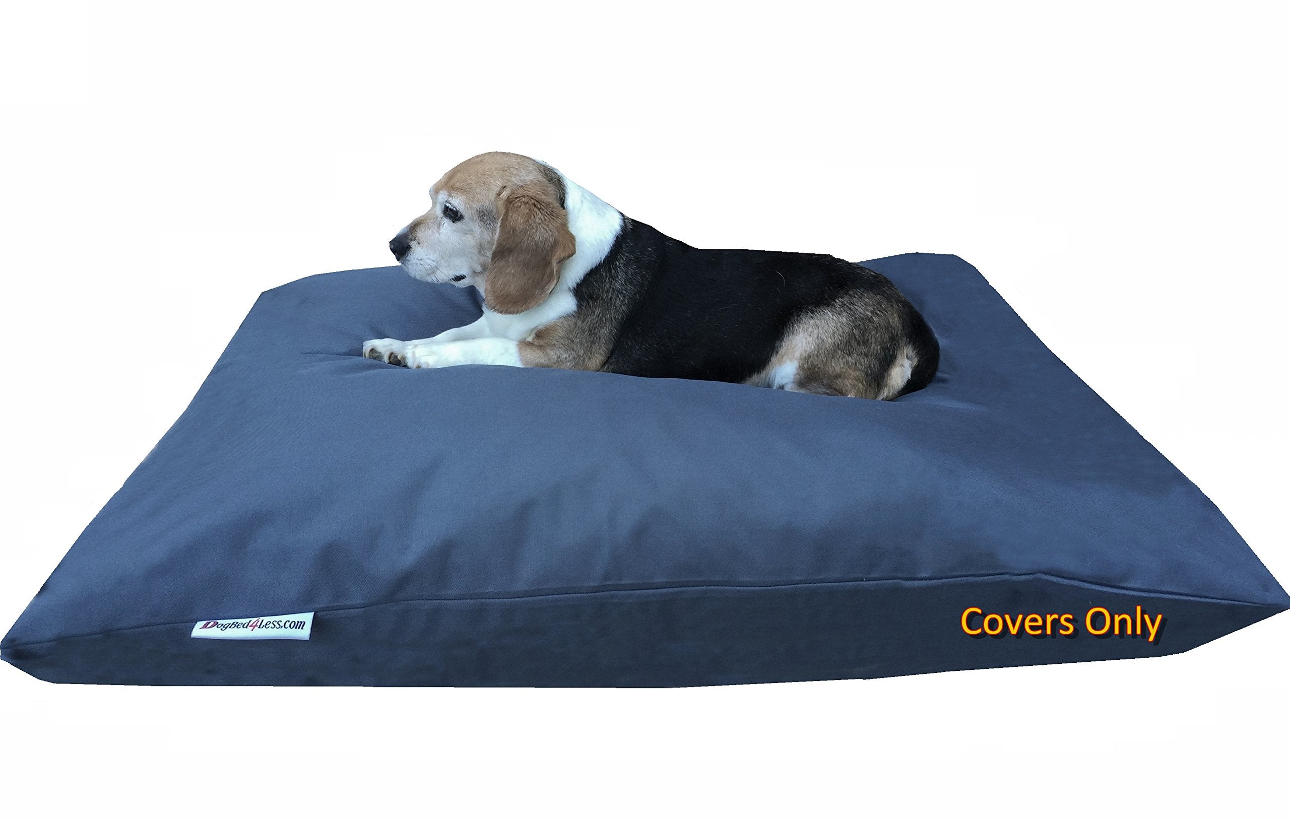 Dogbed4less DIY Pet Bed Cover Set - Large 48x29 Inch Oxford External Cover + Waterproof Internal Case for Dogs and Cats, Dark Slate (Covers Only)