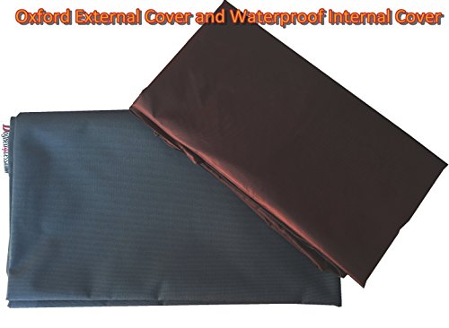 Dogbed4less DIY Pet Bed Cover Set - Large 48x29 Inch Oxford External Cover + Waterproof Internal Case for Dogs and Cats, Dark Slate (Covers Only)