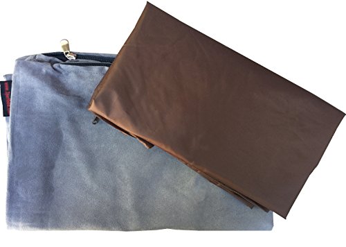 Dogbed4less DIY Pet Bed Cover Set – Large 48"x29" Suede External & Waterproof Internal Covers for Dogs and Cats, Gray (Covers Only)