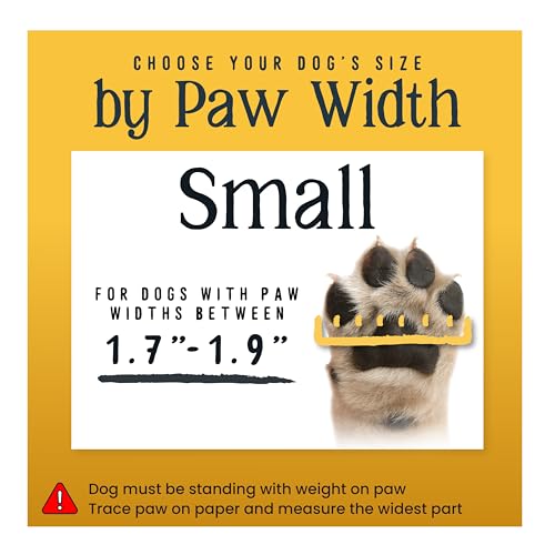DOK TigerToes Small Non-Slip Dog Socks – Extra-Thick Grip for Hardwood Floors, Paw Protection (4 Pack, Classic Grey)