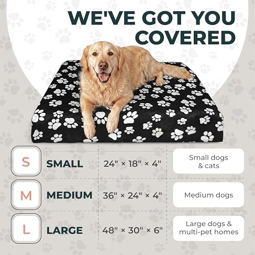 DUKE&LEFTY Navy Medium Pet Bed Slipcover – Stretch Polyspandex, Zipper-Free, Washable